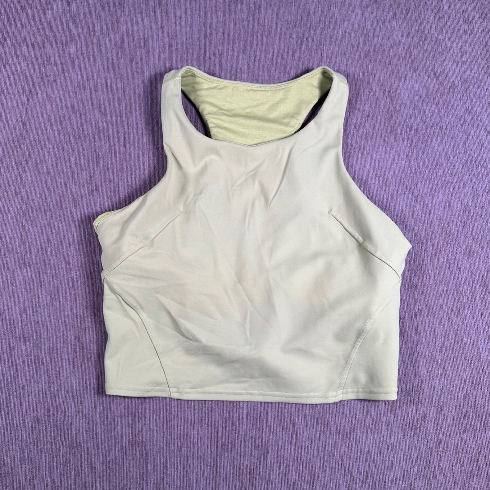 Lululemon High Neck Racerback Tank Top Sage Green XL